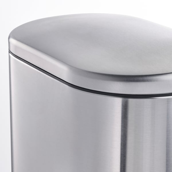 IKEA STABBEN Step Trash Can Stainless Steel 5 Gallon