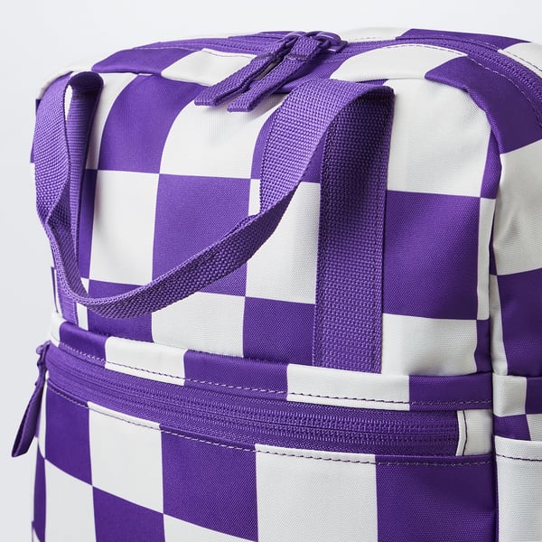 IKEA STARTTID Backpack White/bright Lilac 10 ¾x3 ½x15 "x3 Gallon