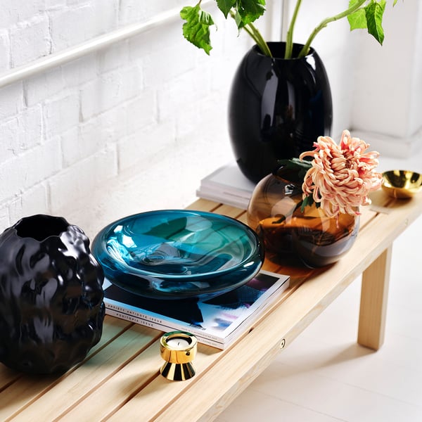 IKEA STOCKHOLM 2025 Bowl Dark Blue-turquoise 13 ½ "