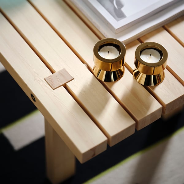 IKEA STOCKHOLM 2025 Candlestick/tealight Holder Brass Color 2 "