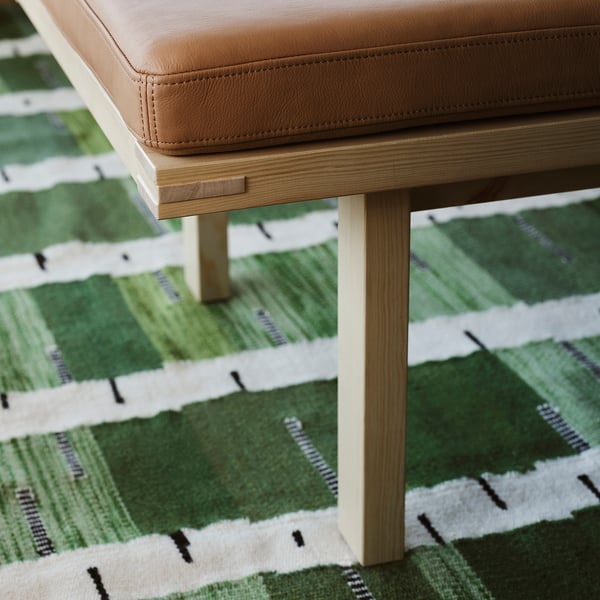 IKEA STOCKHOLM 2025 Rug Flatwoven Green/white/black Handwoven 5 ' 7 "x7 ' 10 "