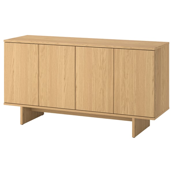 IKEA STOCKHOLM 2025 Sideboard oak veneer 63 1/4x16 1/2x32 3/4 "