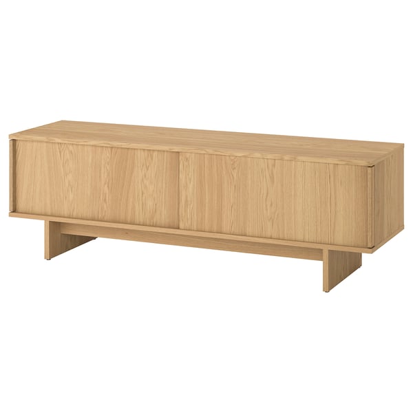 IKEA STOCKHOLM 2025 TV unit with sliding doors oak veneer 70 3/8x16 1/2x22 1/8 "
