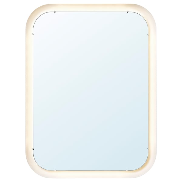 IKEA STORJORM Mirror with built-in light white 31 1/2x23 5/8 "