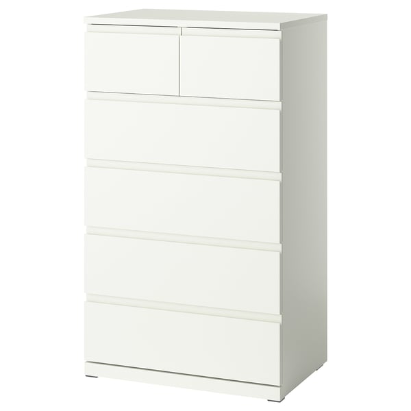 IKEA STORKLINTA 6-drawer Chest White/anchor/unlock Function 27 1/2x18 7/8x47 1/4 "