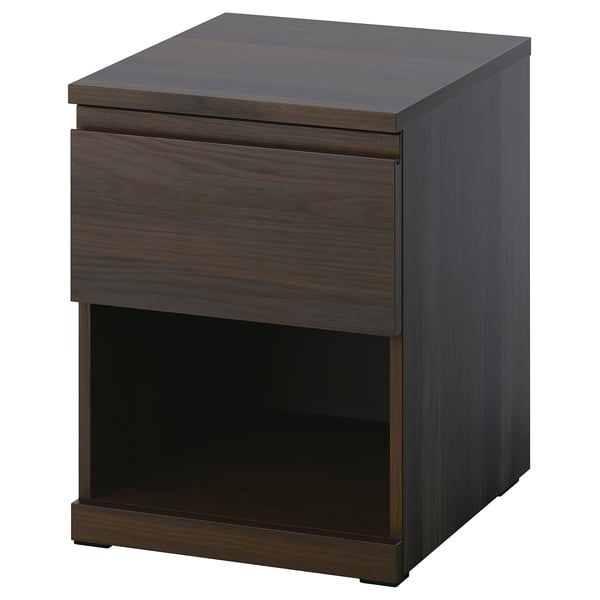 IKEA STORKLINTA Nightstand dark brown oak effect/with 1 drawer 15 3/4x18 7/8x20 7/8 "
