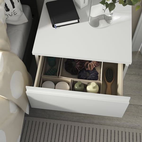 IKEA STORKLINTA Nightstand White/with 2 Drawers 19 5/8x18 7/8x20 7/8 "