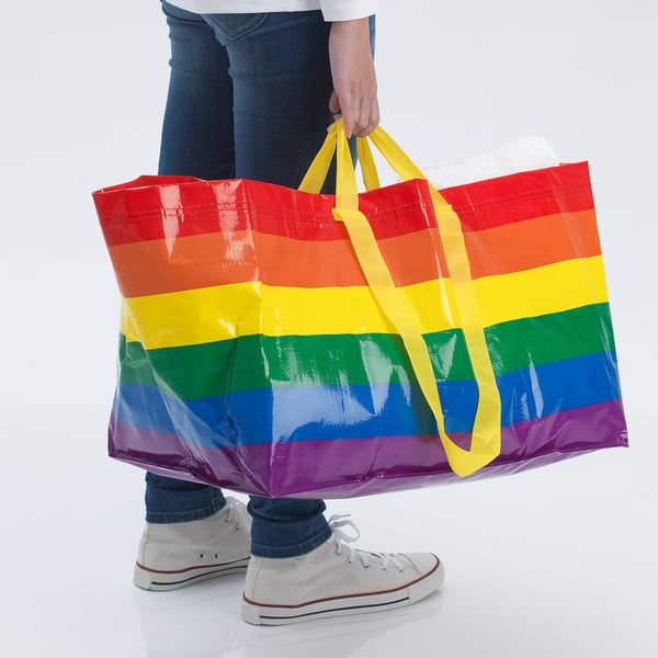 IKEA STORSTOMMA Shopping Bag Large Multicolor 2401 Oz