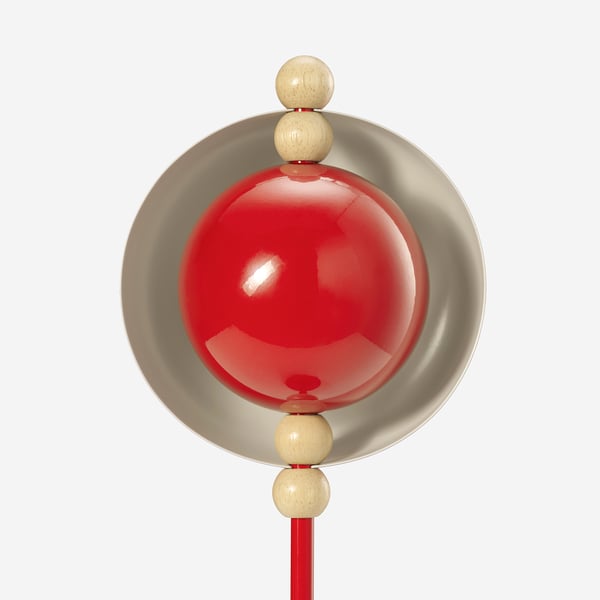 IKEA STRÅLA LED Decorative Table Lamp Metal Battery Operated/red