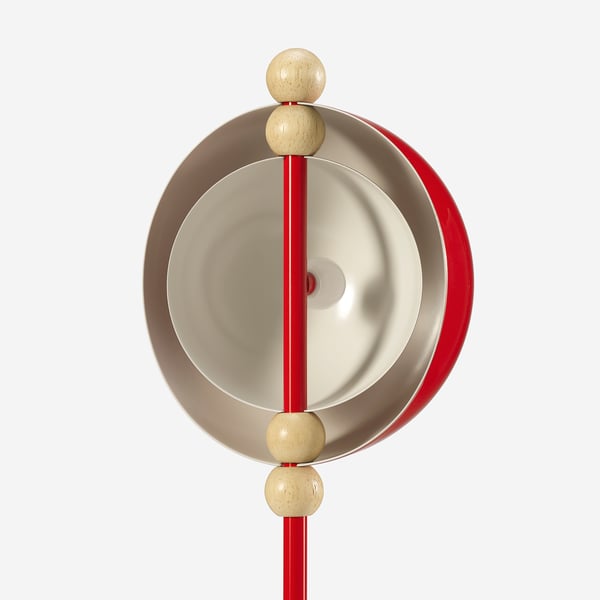 IKEA STRÅLA LED Decorative Table Lamp Metal Battery Operated/red