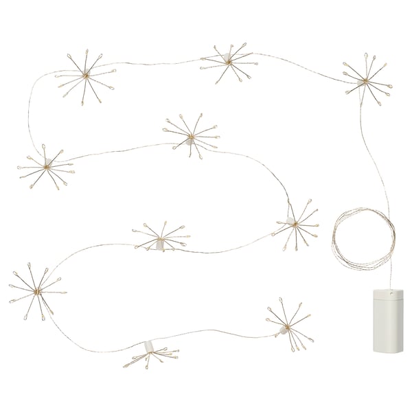 IKEA STRÅLA LED lighting chain with 10 lights sparkler/battery operated