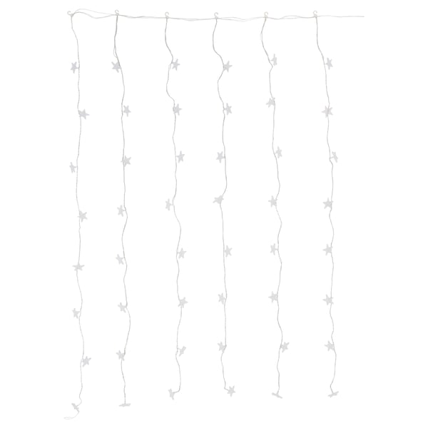 IKEA STRÅLA LED string light curtain/48 lights outdoor star