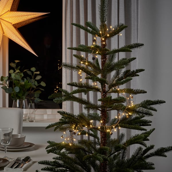 IKEA STRÅLA LED String Light With 80 Lights Battery Operated Mini/star Gold