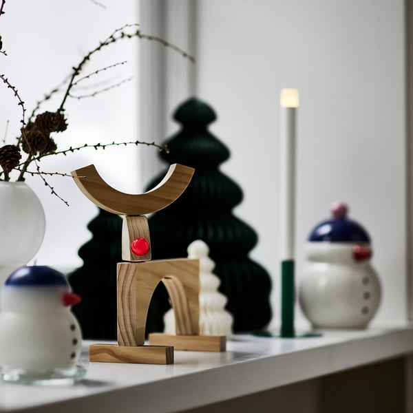 IKEA STRÅLA LED Table Decoration Battery Operated/reindeer