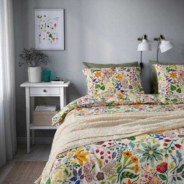 IKEA STRANDLUMMER Duvet Cover And Pillowcase(s) Multicolor/floral Pattern Full/Queen (Double/Queen)