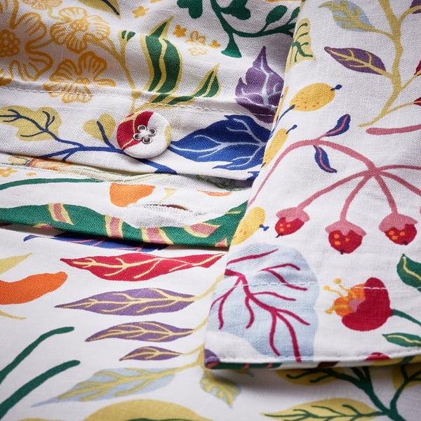 IKEA STRANDLUMMER Duvet Cover And Pillowcase(s) Multicolor/floral Pattern Full/Queen (Double/Queen)