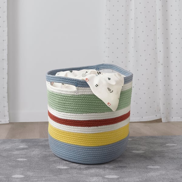 IKEA STRANDSKATA Storage Bag Braided/multicolor 7 ¾ "