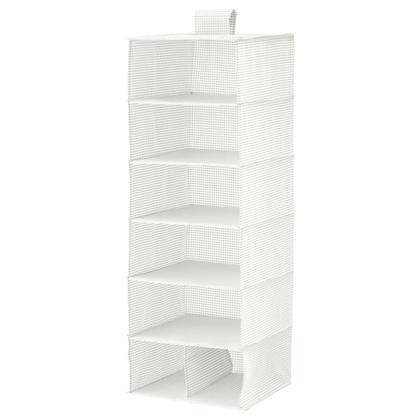 IKEA STUK Storage with 7 compartments white/gray 11 ¾x11 ¾x35 ½ "
