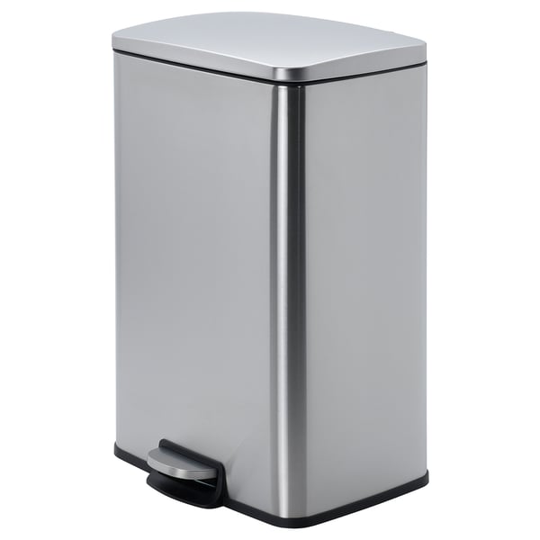 IKEA SULTEN Step trash can stainless steel 13 gallon