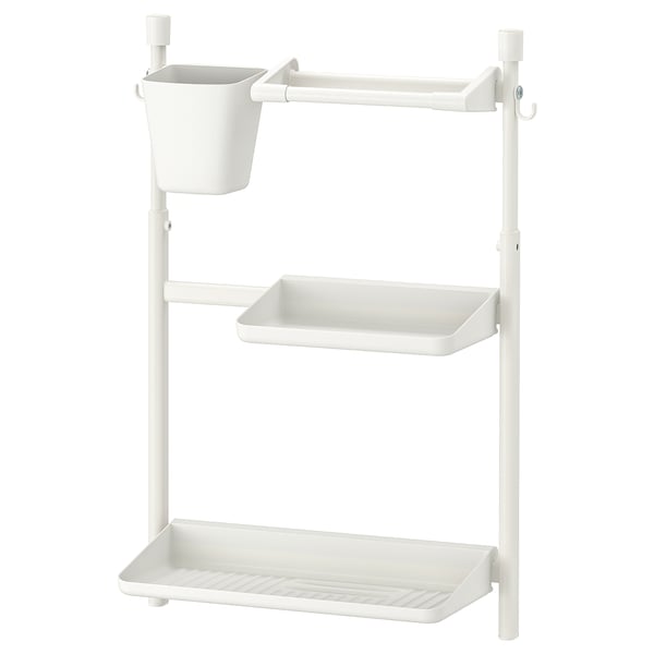 IKEA SUNNERSTA Kitchen organizer set no drill/dish drnr/shlf/kitch roll hldr/cont