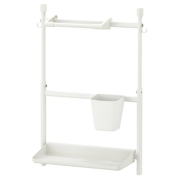 IKEA SUNNERSTA Kitchen organizer set no drill/kitch roll hldr/dish drnr/cont