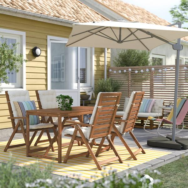 IKEA SVALÖN Umbrella Hanging Light Grey-beige 118 1/8x78 3/4 "