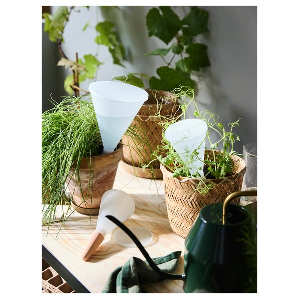 IKEA SVÄMSKOG Self-watering Insert Terracotta/transparent 8 Oz