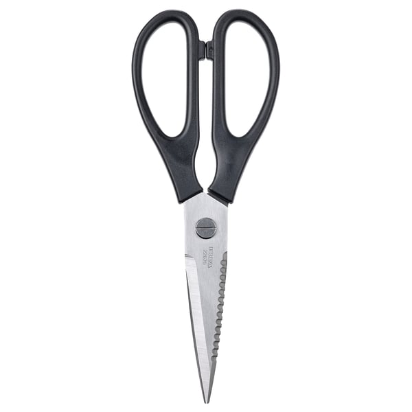 IKEA SVARTFISK Kitchen shears stainless steel/black