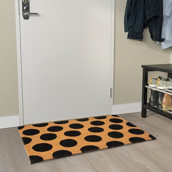 IKEA TÅGFORDON Door Mat Black/dot Pattern 2 ' 0 "x2 ' 11 "