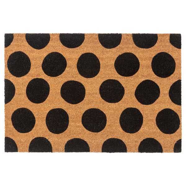 IKEA TÅGFORDON Door mat black/dot pattern 2 ' 0 "x2 ' 11 "