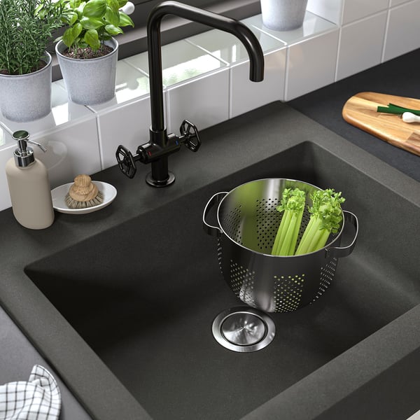 IKEA TALLSJÖN Apron Front Sink Dark Gray/stone Effect 29 7/8x26 1/8 "