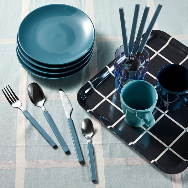 IKEA TÅNGMÄRLA 16-piece Flatware Set Dark Gray-blue