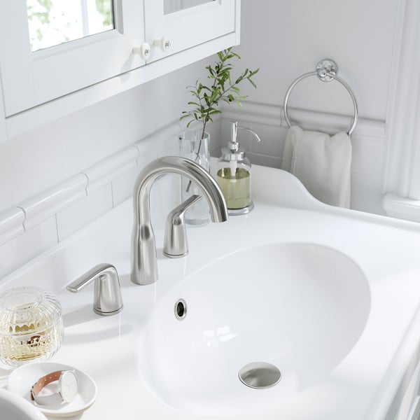 IKEA TÄNNFORSEN / RUTSJÖN Bathroom Vanity With Sink & Faucet White 31 3/8x21 7/8x36 3/4 "
