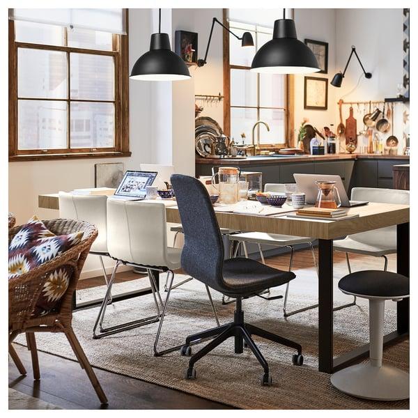 IKEA TARSELE Extendable Table Oak Veneer/black 59/78 3/4x31 1/2 "