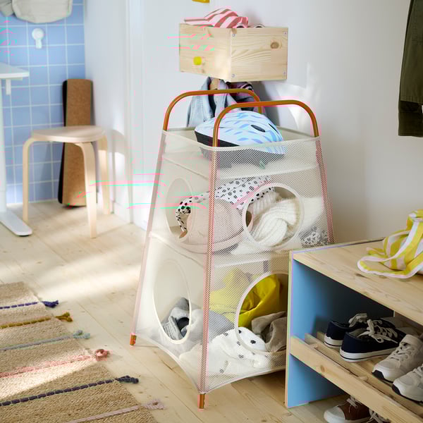 IKEA TIGERFINK Storage With Compartments Beige/orange