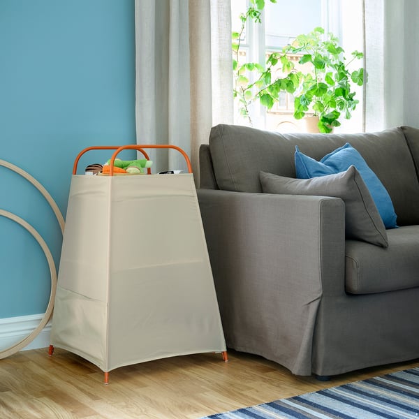 IKEA TIGERFINK Storage With Compartments Beige/orange