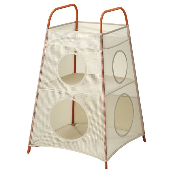 IKEA TIGERFINK Storage with compartments beige/orange