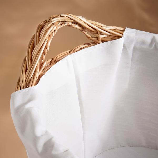 IKEA TOLKNING Laundry Basket Handmade Willow 11 Gallon