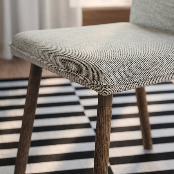 IKEA TONSTAD Chair Viarp Beige/brown/brown Oak Effect