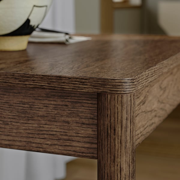 IKEA TONSTAD Extendable Table Brown Stained Oak Veneer 31 1/2/47 1/4x27 1/2 "