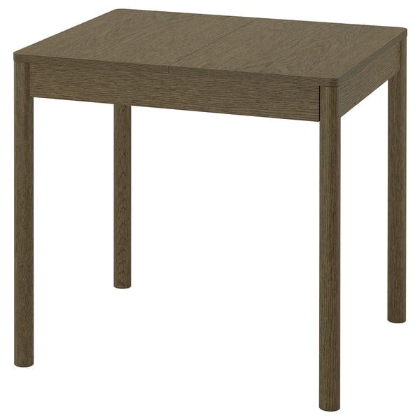 IKEA TONSTAD Extendable table brown stained oak veneer 31 1/2/47 1/4x27 1/2 "