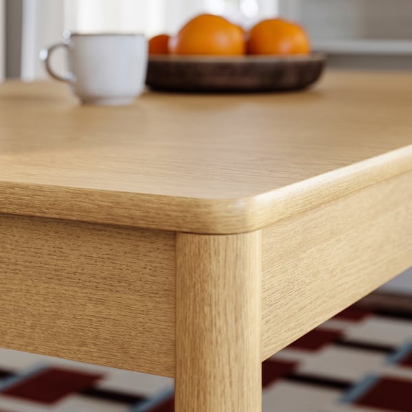 IKEA TONSTAD Extendable Table Oak Veneer 55 1/8/77 1/8x33 1/2 "