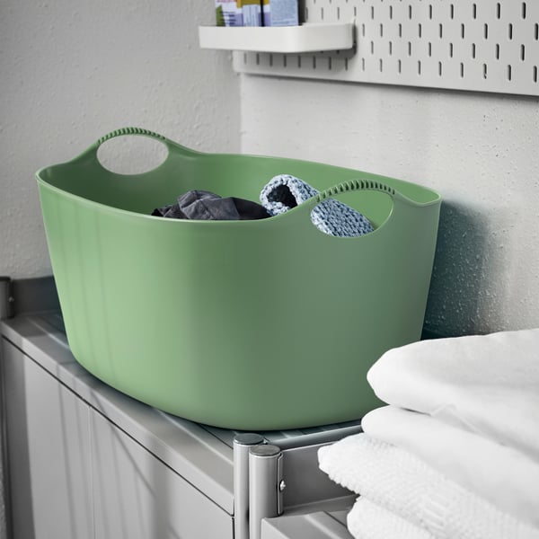 IKEA TORKIS Flexible Laundry Basket In/outdoor Green 9 Gallon