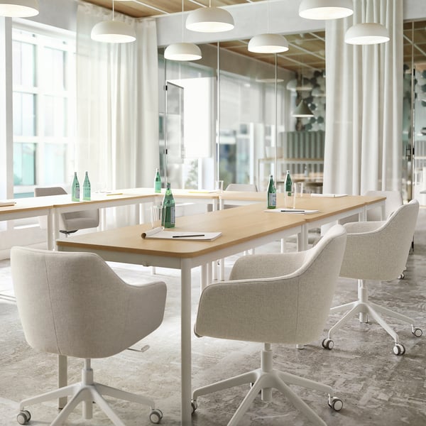 IKEA TOSSBERG / LÅNGFJÄLL Conference Chair Gunnared Beige/white