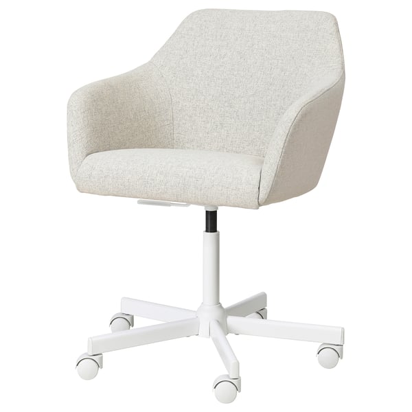IKEA TOSSBERG / MALSKÄR Swivel chair Gunnared beige/white