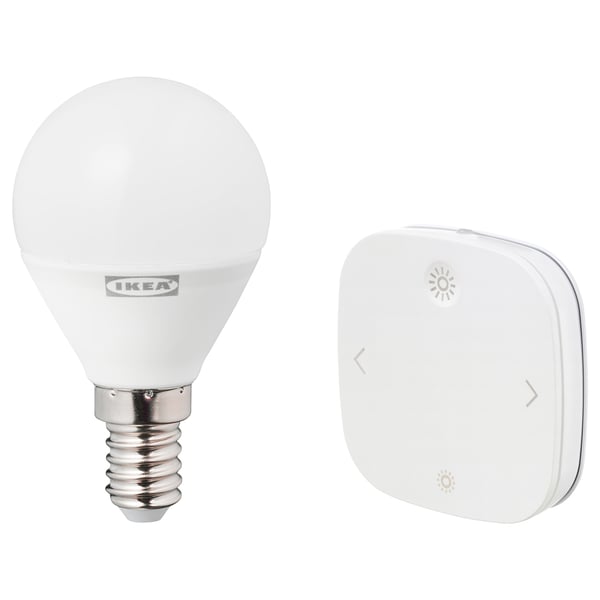 IKEA TRÅDFRI / STYRBAR Starter kit smart wireless dimmable/white spectrum globe P45 E12