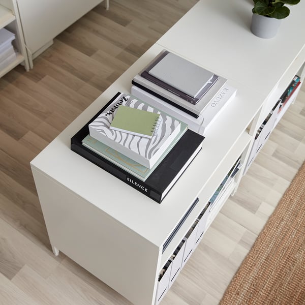 IKEA TROTTEN Cabinet With Sliding Doors White 31 1/2x21 5/8x29 1/2 "