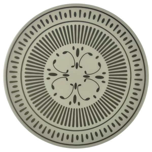 IKEA TUVIRIS Place mat gray-green/patterned plastic 14 ½ "