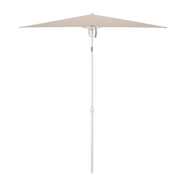 IKEA TVETÖ Umbrella tilting/gray-beige white 70 7/8x57 1/8 "