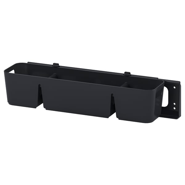 IKEA UPPDATERA Box with slider anthracite 19 ¾x6x4 ¾ "